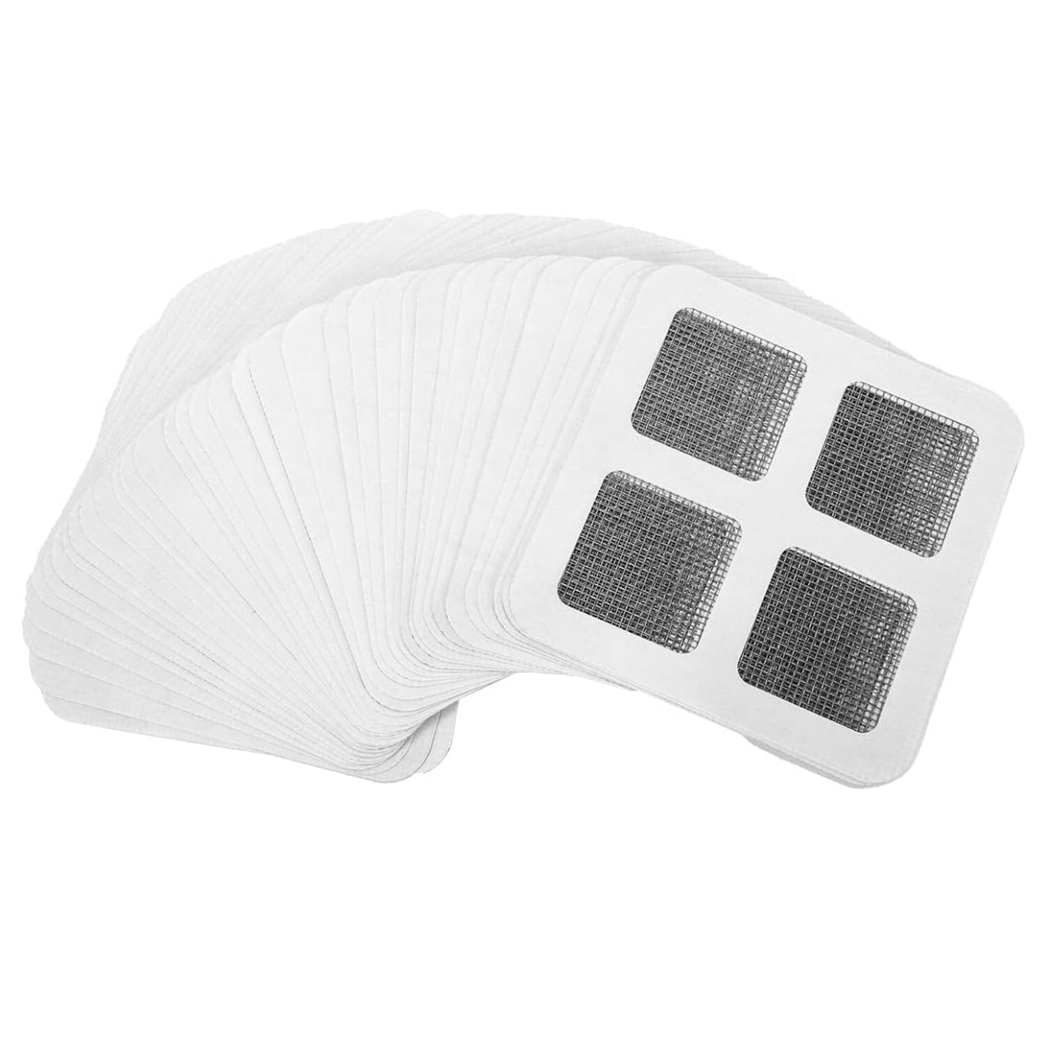 25-Pack: 3.94 x 3.94" Disposable Floor Drain Sticker Hair Catcher Bath - DailySale