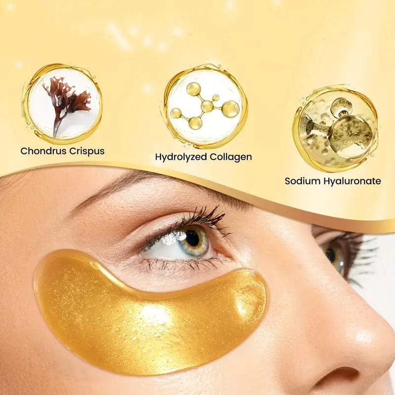 25-Pairs: 24K Gold Eye Mask Beauty & Personal Care - DailySale