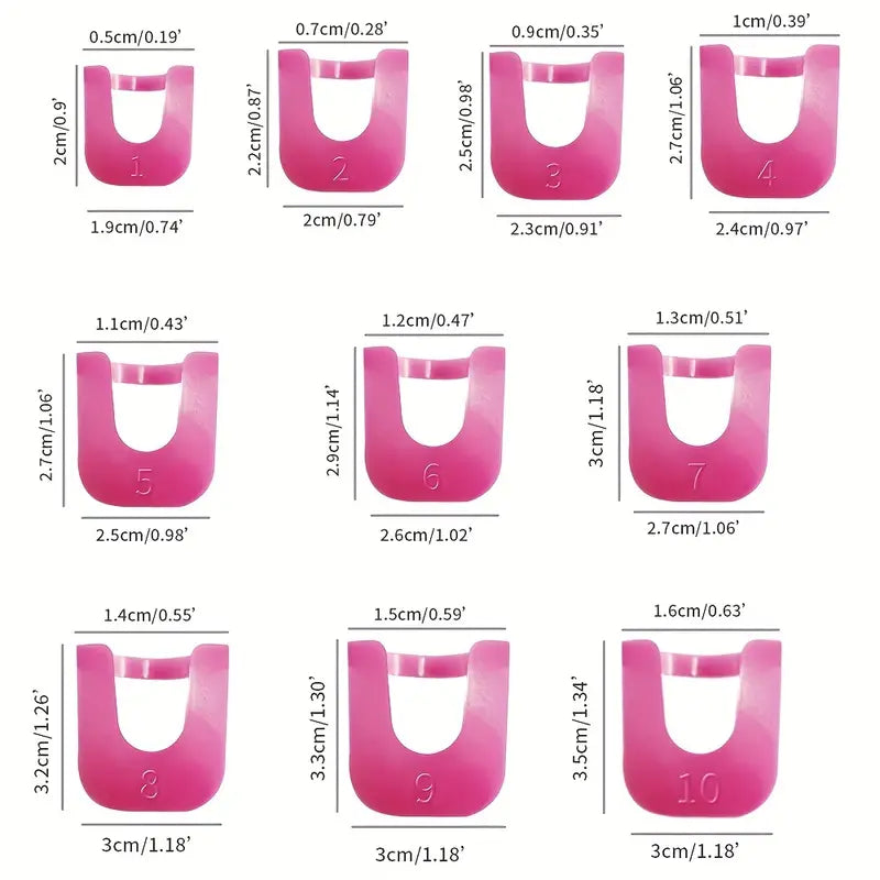 26-Pieces U Curve Shape 10 Sizes Nail Protector Beauty & Personal Care - DailySale