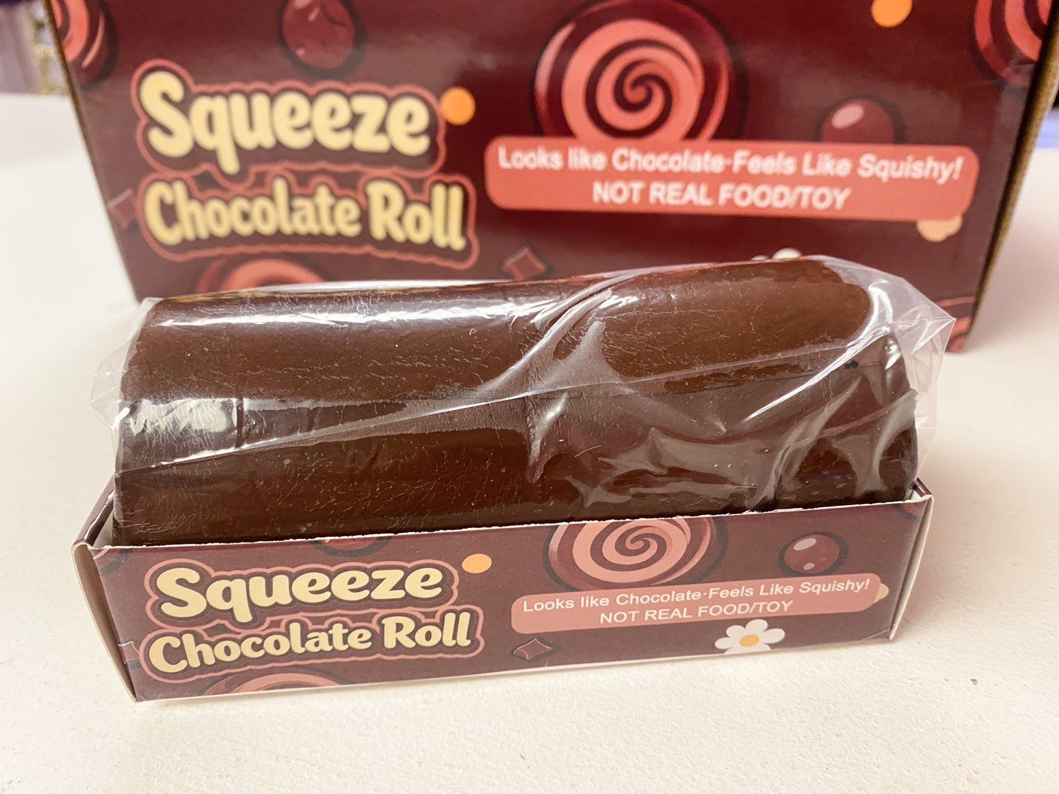 Chocolate Roll Squishy Slow Rising Stress Relief Toy | Fidget Toy
