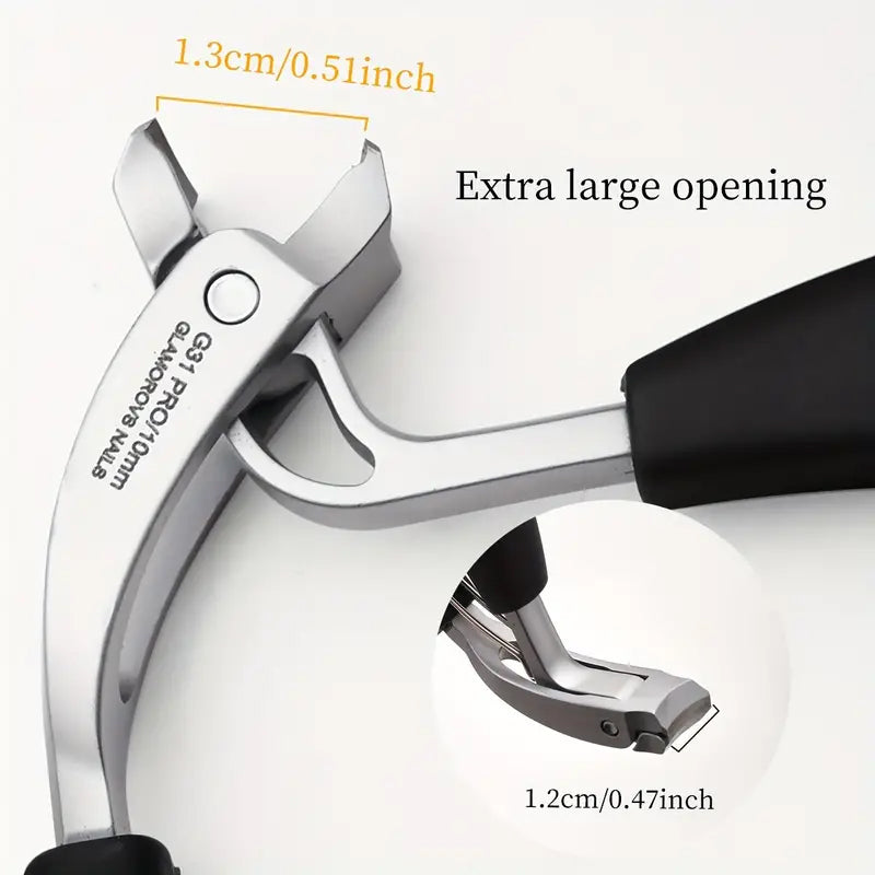 Modern Stainless Steel Nail Clipper with Concave Blade