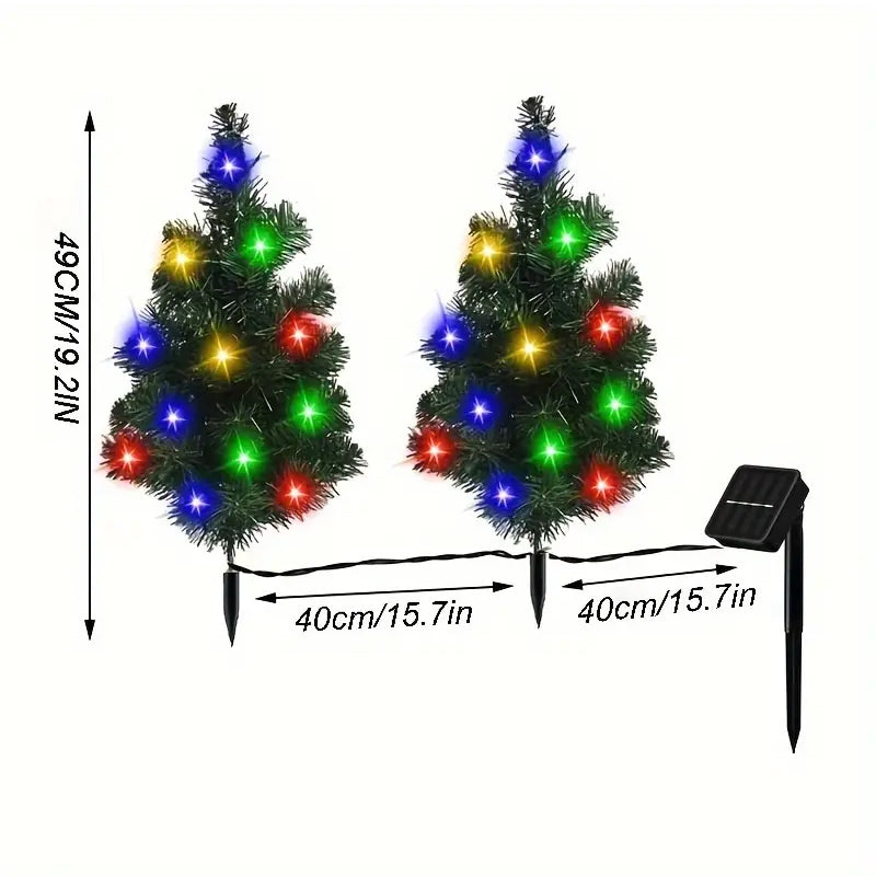 IP65 Waterproof Solar Powered Prelit Small Christmas Tree