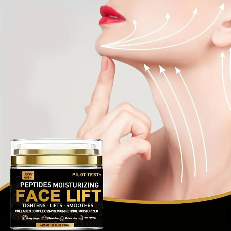 Peptides Face Lift Cream - Deeply Moisturizing, Firming and Lifting Skin