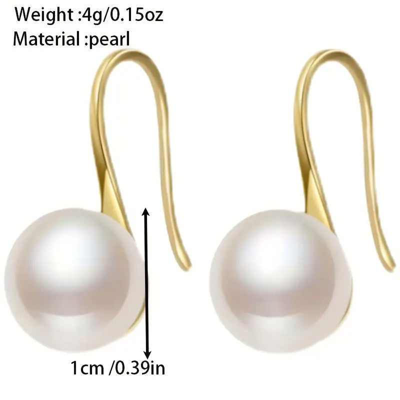 High-Heeled Shoes Pearl Earrings