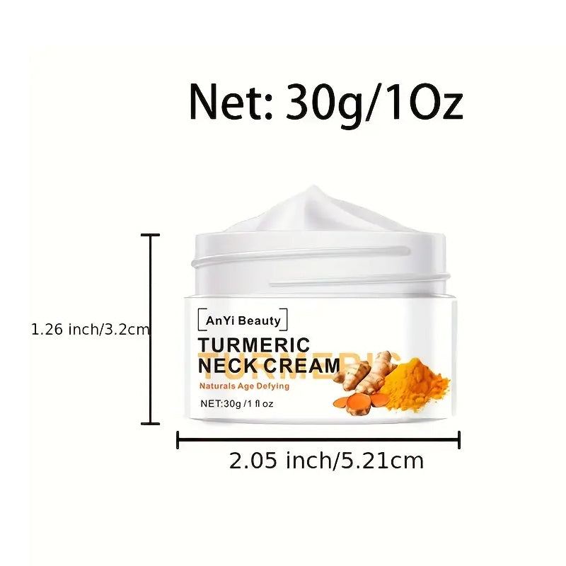 Turmeric Neck Firming Cream Facial Moisturizer with Retinol Collagen and Hyaluronic Acid