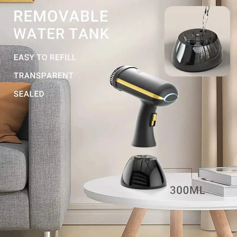 Portable 1100W Steam Iron with 300ml Tank & Fast Heat-Up