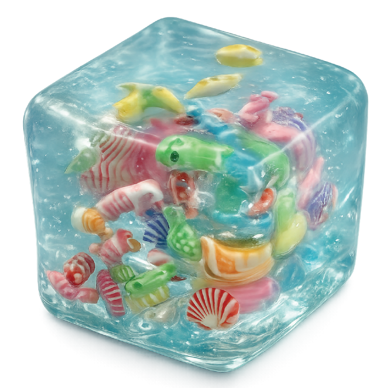 Fun Doh Squishy Charm Cube Sensory Fidget Toy – Assorted Styles