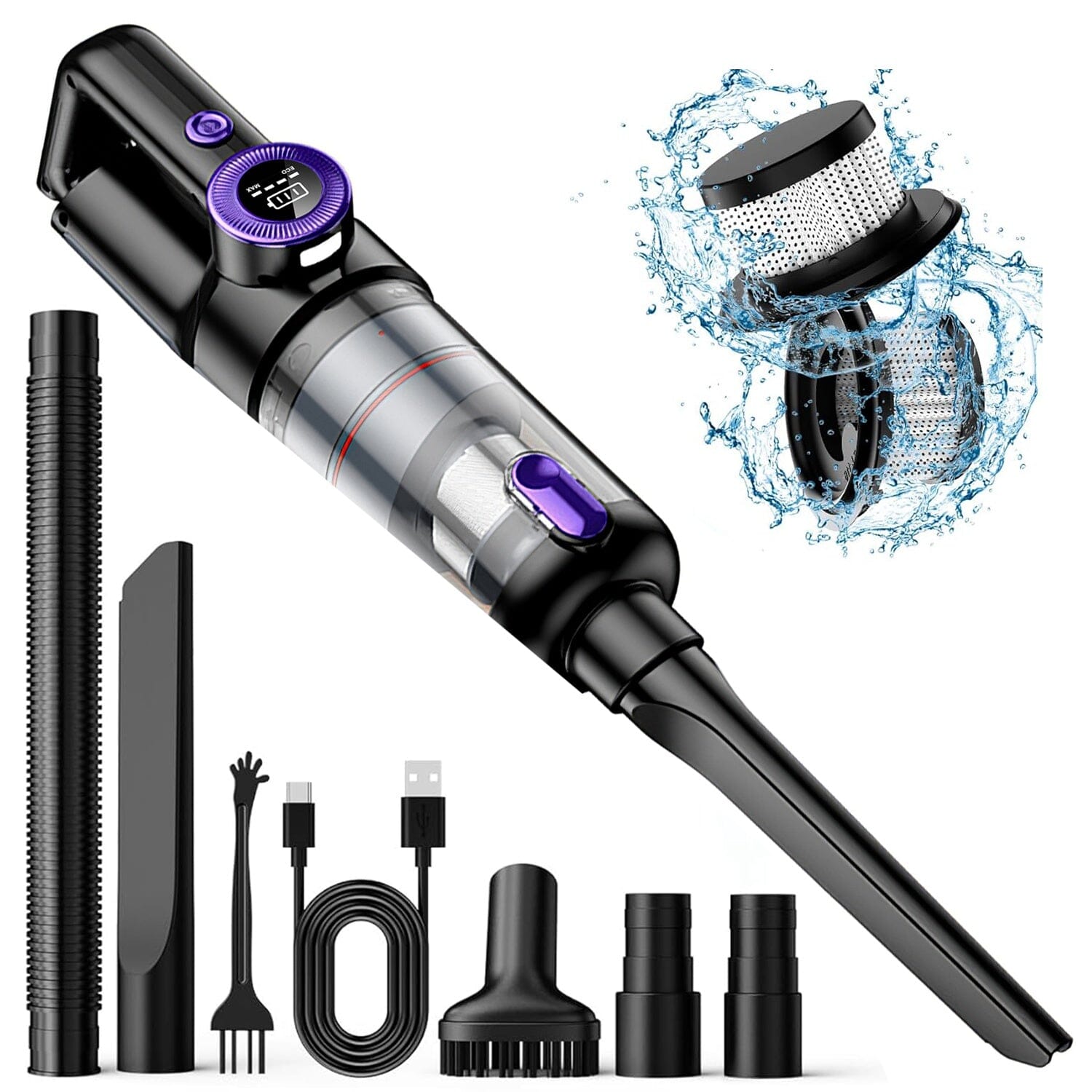 3-in-1 Handheld Cordless Car Vacuum Cleaner Automotive - DailySale