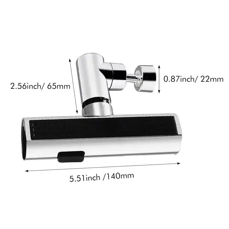 3-Mode Leakproof Faucet Adapter - Durable Copper Construction for Kitchen and Bathroom Bath - DailySale