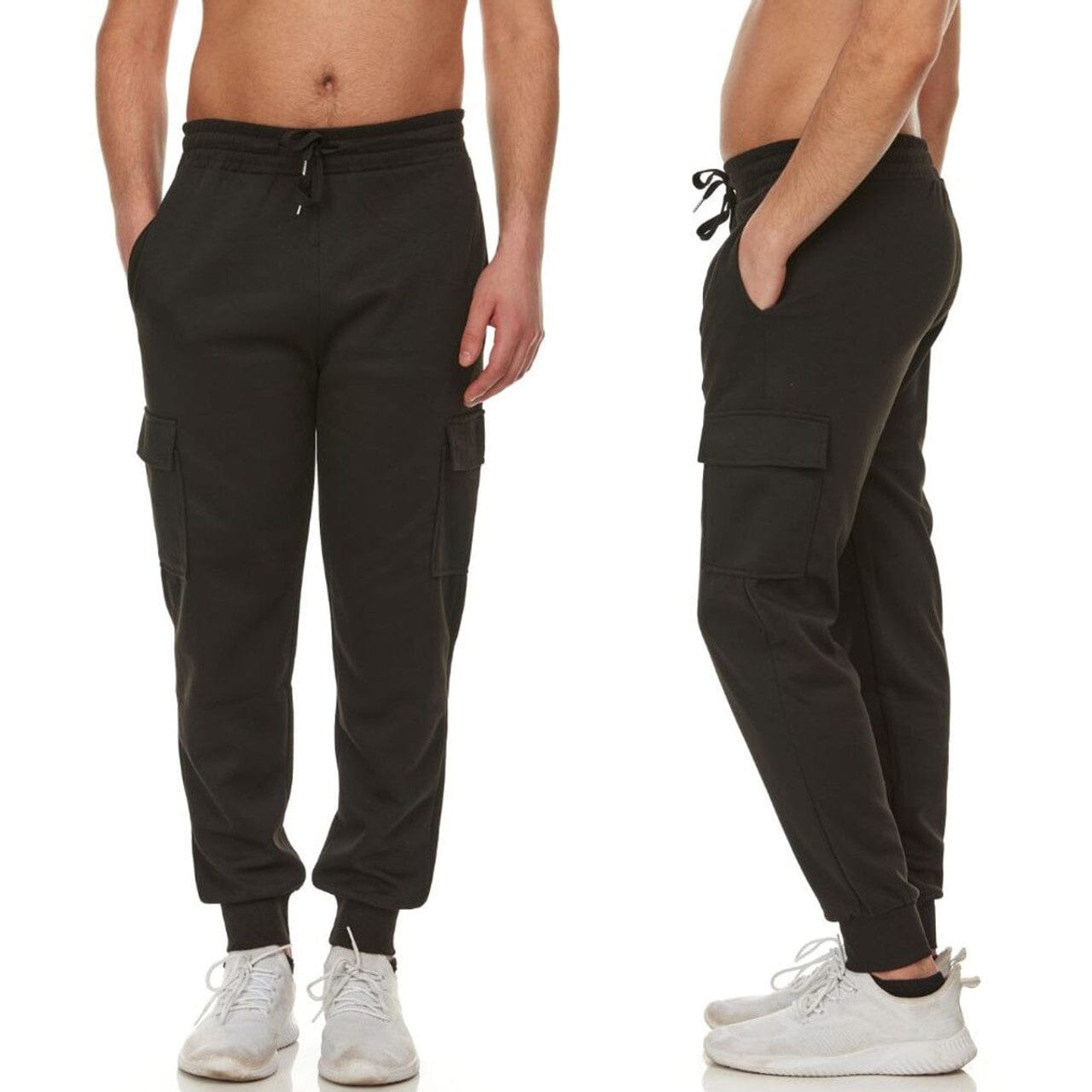 3-Pack: Men's Jogger Pants with Cargo Pockets Men's Bottoms - DailySale