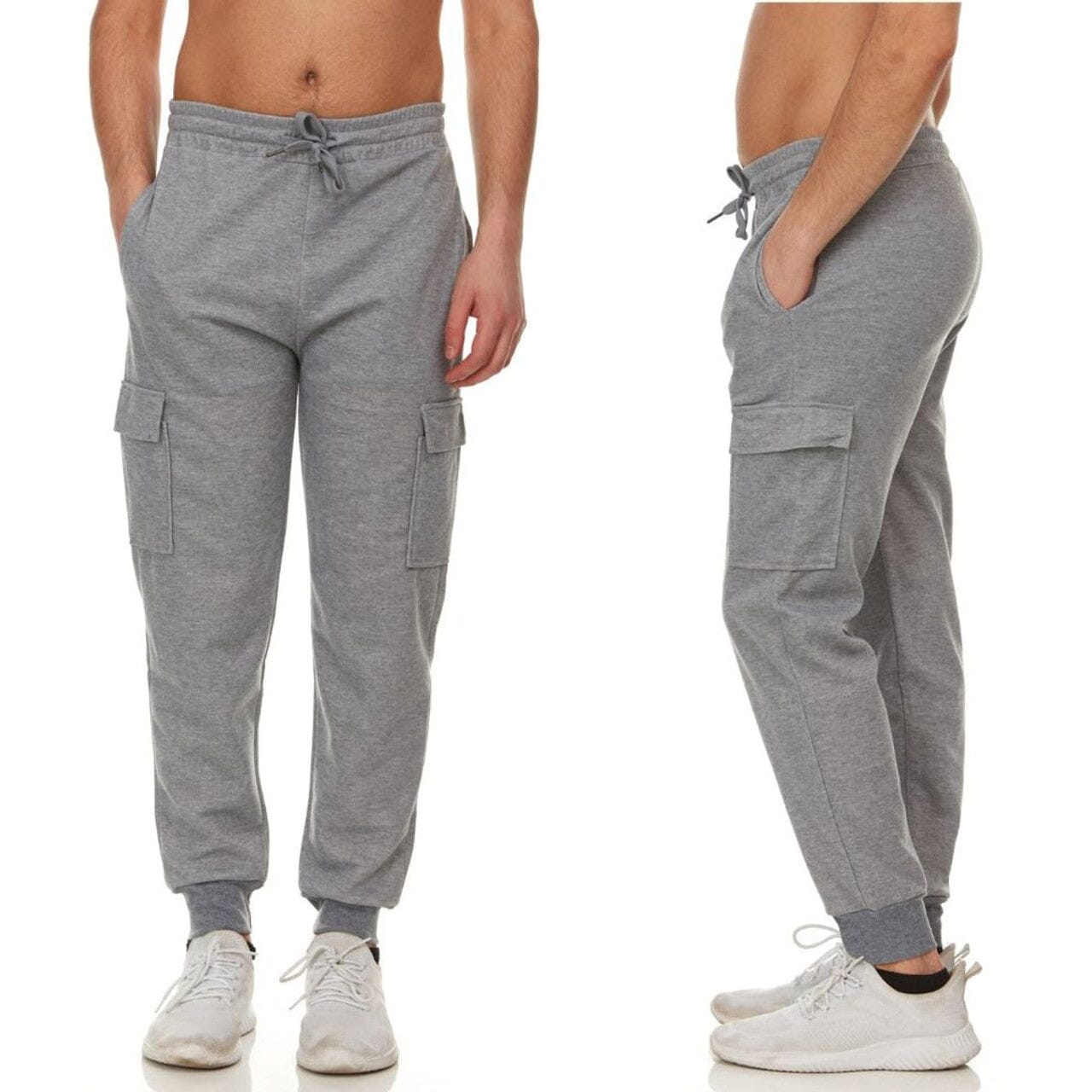 3-Pack: Men's Jogger Pants with Cargo Pockets Men's Bottoms - DailySale