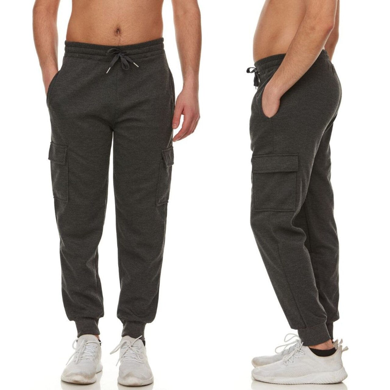 3-Pack: Men's Jogger Pants with Cargo Pockets Men's Bottoms - DailySale