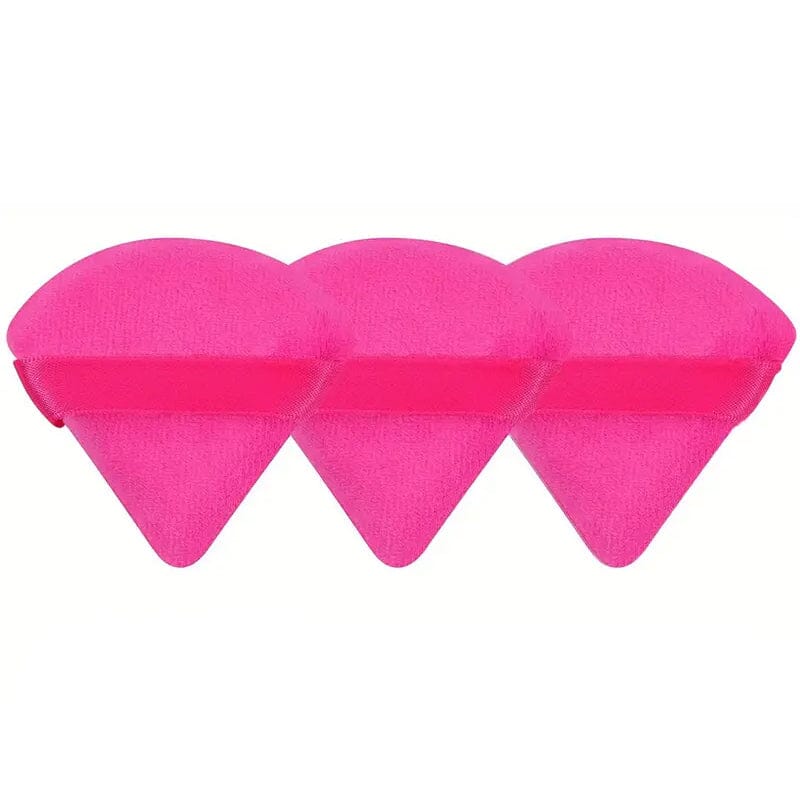 3-Pack: Triangle Powder Puff for Loose Powder and Liquid Cosmetic Beauty & Personal Care Pink - DailySale