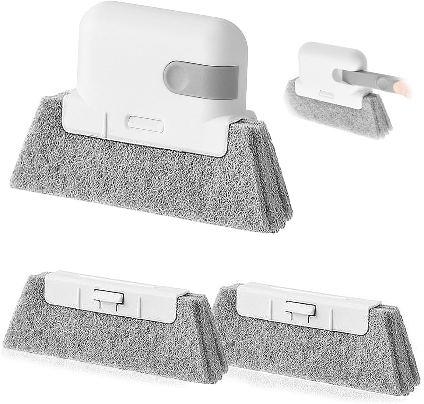 3-Pack: Universal Window And Door Track Cleaning Brush Bath - DailySale