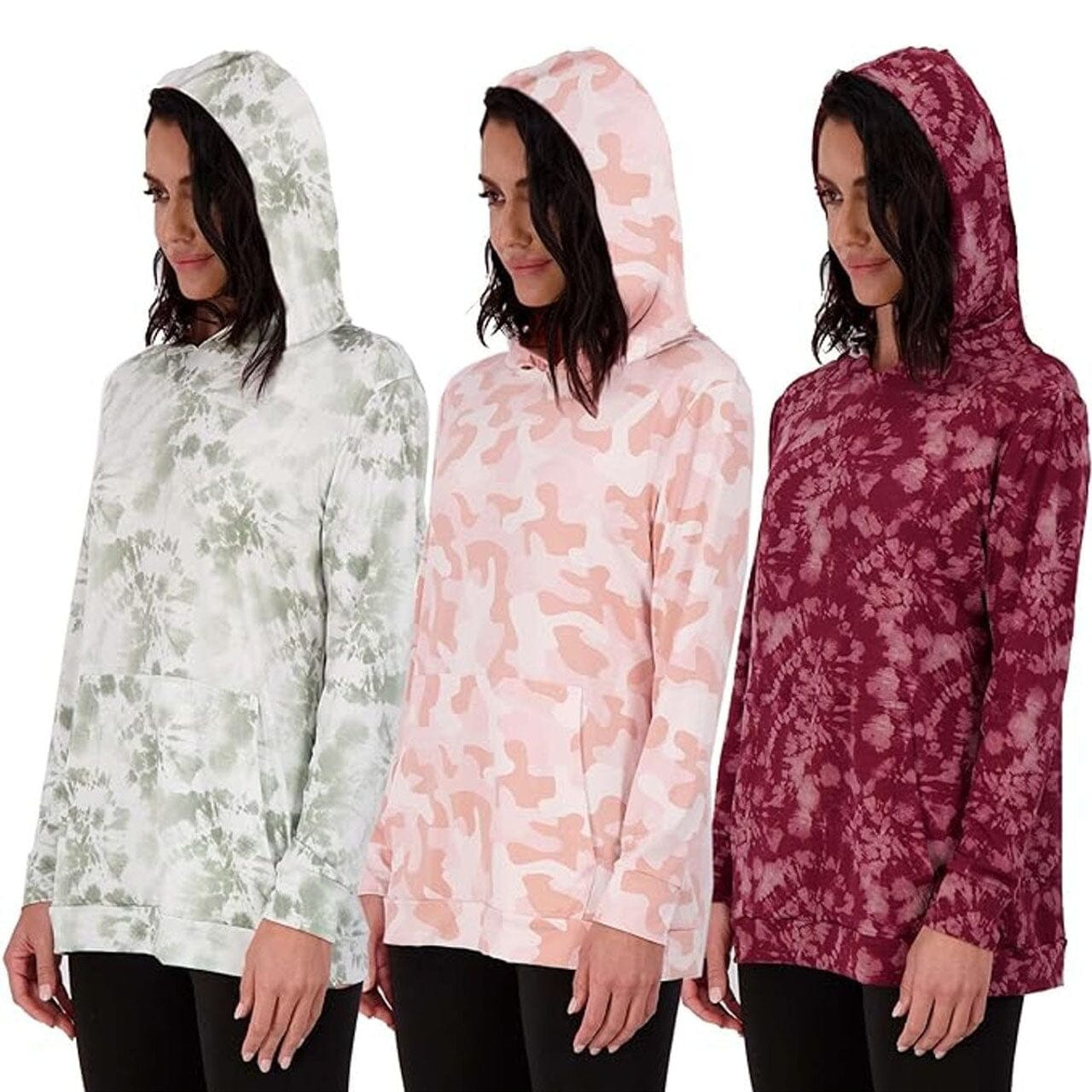 3-Pack: Women's Long Sleeve Pullover Hoodie Women's Tops - DailySale