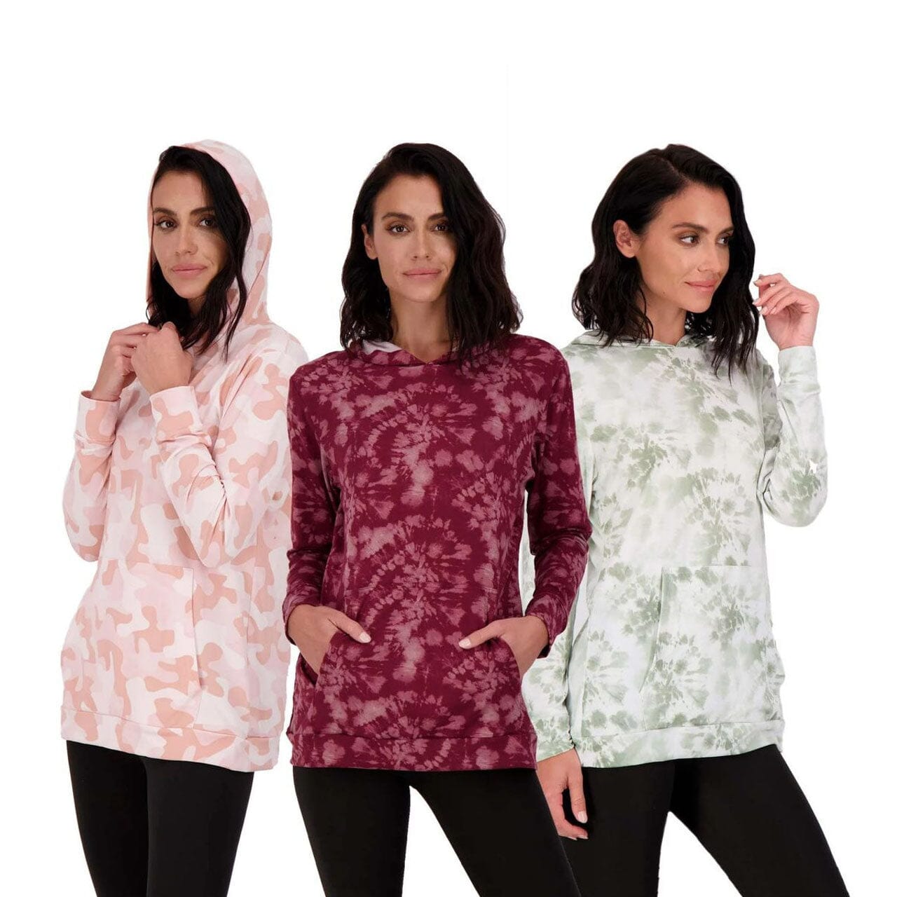 3-Pack: Women's Long Sleeve Pullover Hoodie Women's Tops S - DailySale