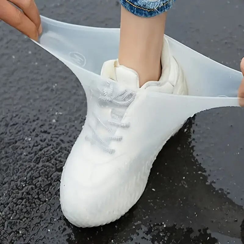 3-Pairs: Outdoor Latex Rain Boots Waterproof Shoe Cover - White Women's Shoes & Accessories - DailySale