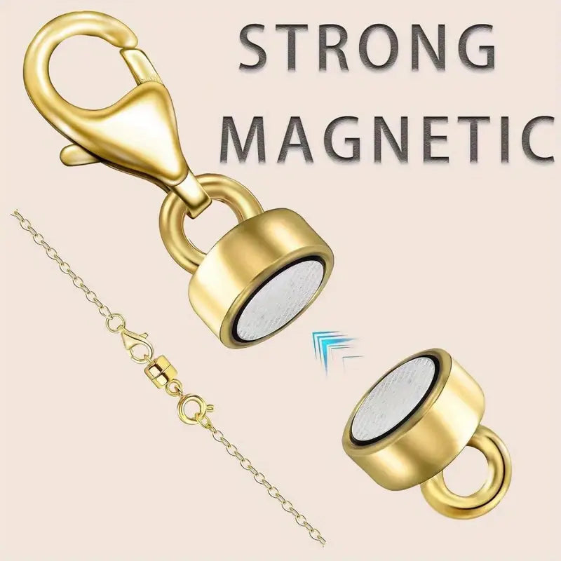 3-Piece: Magnetic Lobster Clasp Necklace Converter with Strong Magnetic Closure Arts & Crafts - DailySale