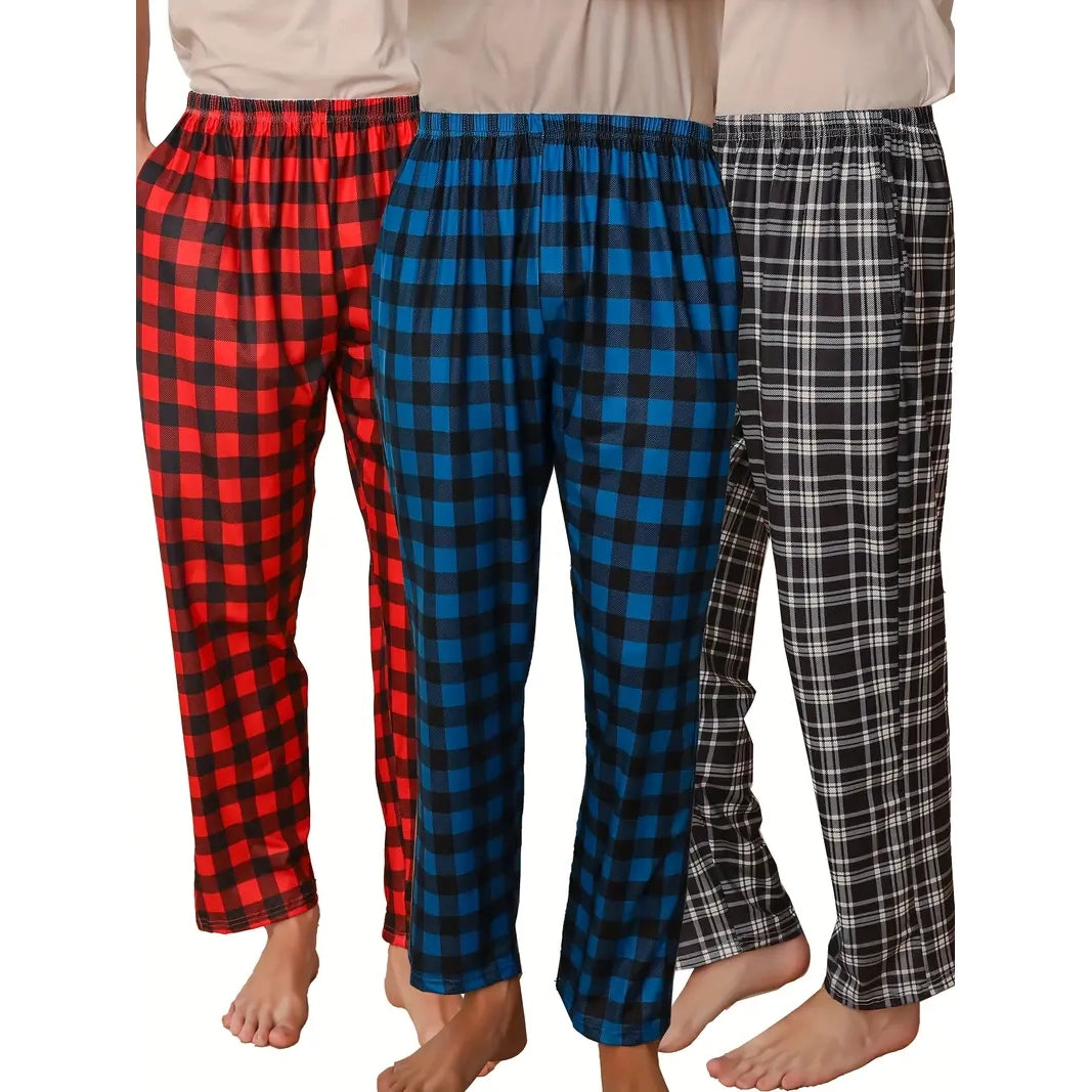 3-Piece: Mens Pajama Pants Loungewear Sleepwear Men's Bottoms - DailySale