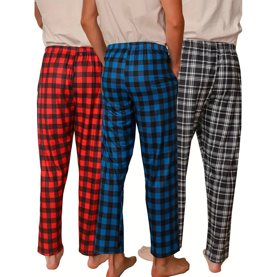 3-Piece: Mens Pajama Pants Loungewear Sleepwear Men's Bottoms - DailySale