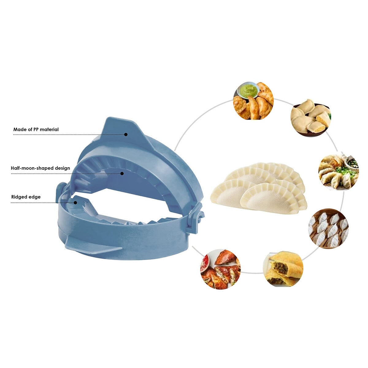 Magic Dumpling Maker Kit, Set of 4 - Mold Ravioli, Empanadas