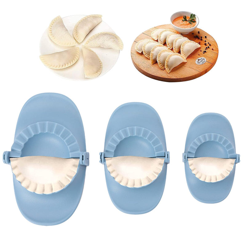 3-Piece Set: Perfect Dumpling Ravioli Empanadas Pie Pastry Maker Mold Dough Press Kitchen Tools & Gadgets - DailySale