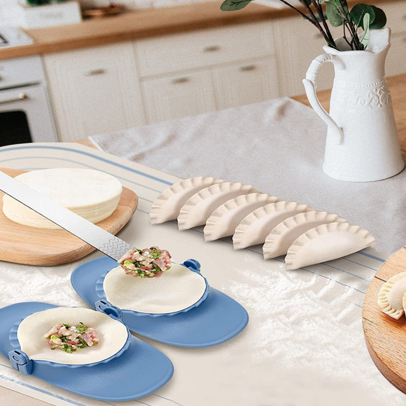 MUMSUNG Empanadas Maker Press, Dumpling Maker Mold with Dough