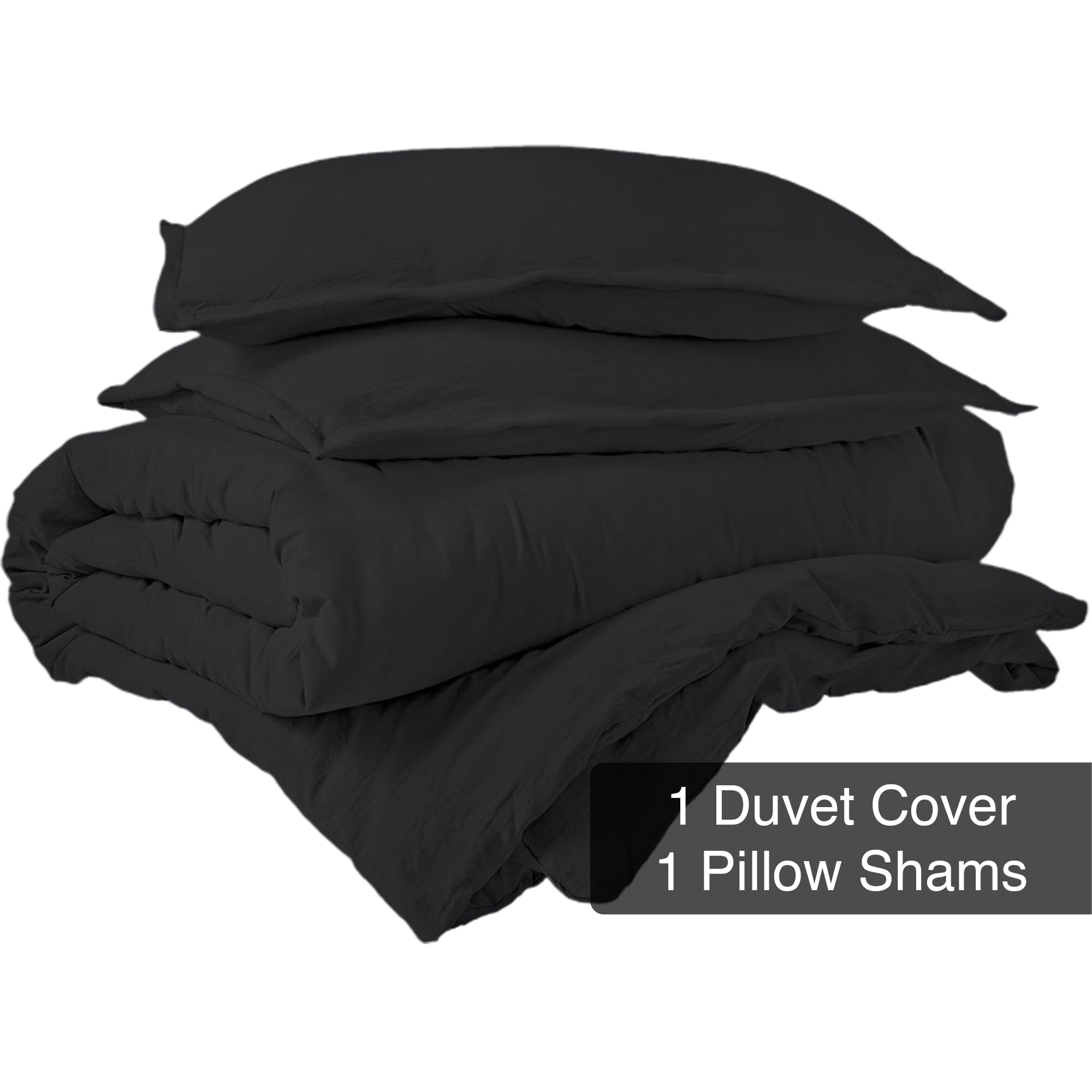 3-Piece Set: Royale Double Brushed Duvet Covers Set With Button Closure & Corner Ties Bedding - DailySale