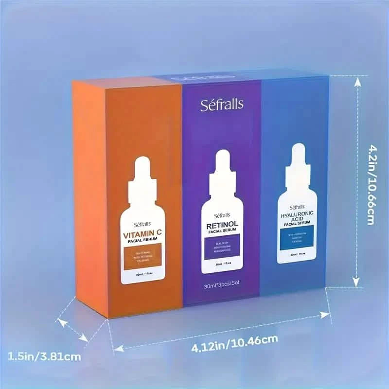 3-Piece Set: Séfralls Hyaluronic Acid VC Retinol Essence | DailySale 3-Piece Set: Séfralls Hyaluronic Acid VC Retinol Essence | DailySale