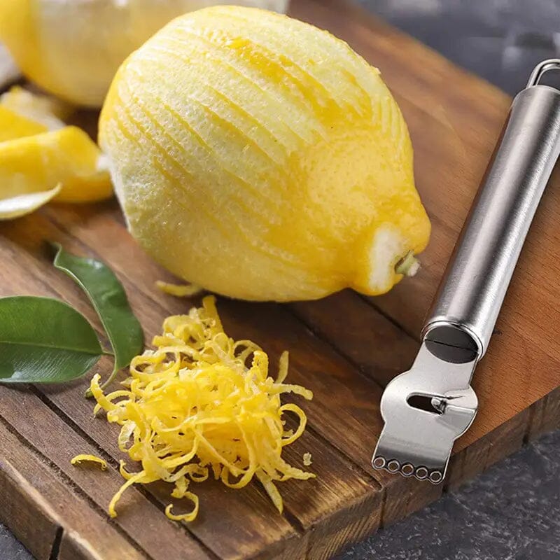 3-Pieces: Lemon Grater Stainless Steel Peeler Kitchen Tools & Gadgets - DailySale