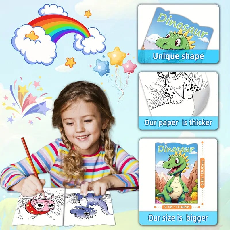 30-Pack: Children's Mini Coloring Book Set Arts & Crafts - DailySale