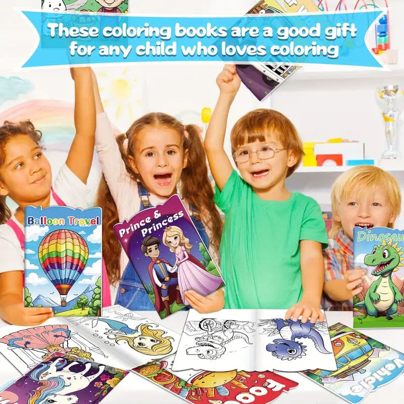 30-Pack: Children's Mini Coloring Book Set Arts & Crafts - DailySale