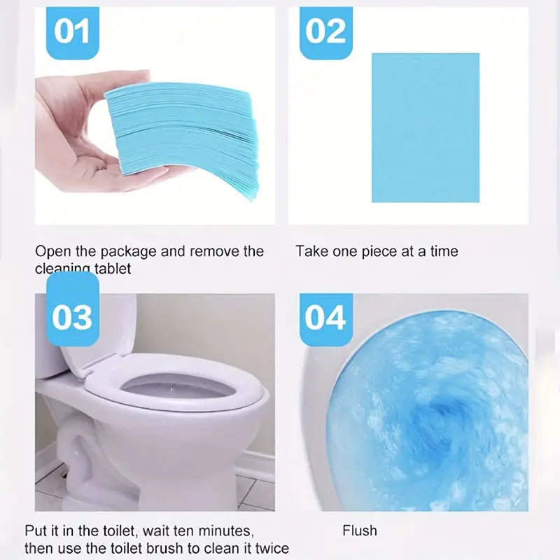 30-Pieces: Blue Jasmine Scented Floor & Toilet Cleaning Tablets Bath - DailySale