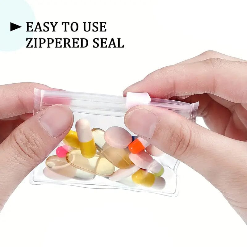 30-Pieces: Reusable Medicine Pill Bag Set Wellness - DailySale