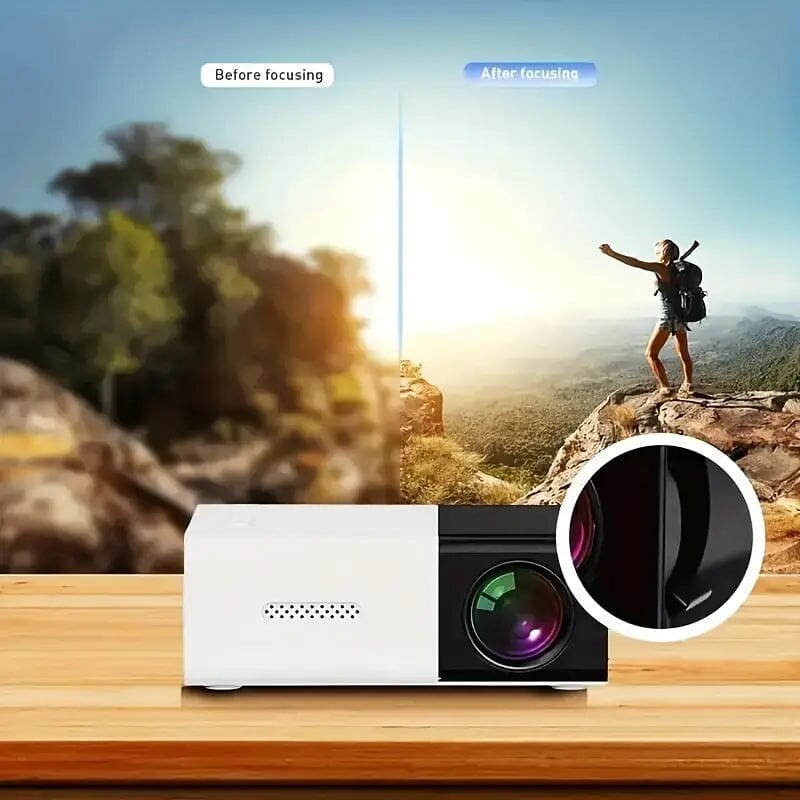 3000+ Lumens HD Mini Projector with Remote TV & Video - DailySale