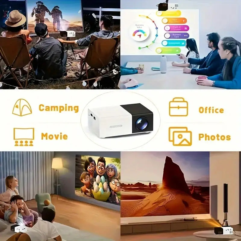 3000+ Lumens VividView Mini HD Projector TV & Video - DailySale