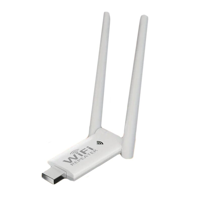 300Mbps 2.4G USB-Wireless Wifi Signal Amplifier Repeater Computer Accessories White - DailySale