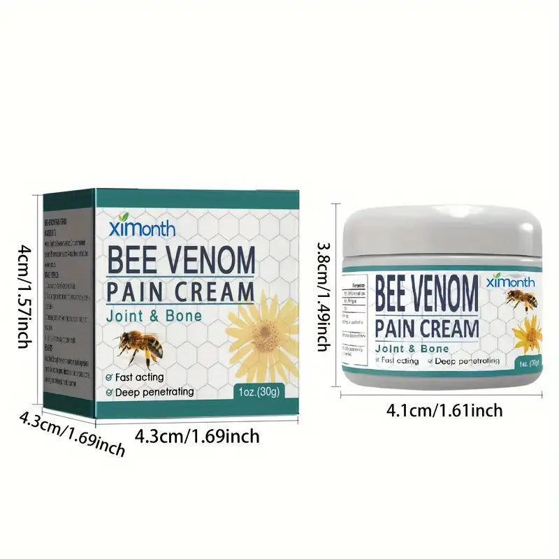 30g Bee Venom Pain Cream for Lumbar, Spine, Hand, Foot, Joint, Shoulder, Neck Wellness - DailySale