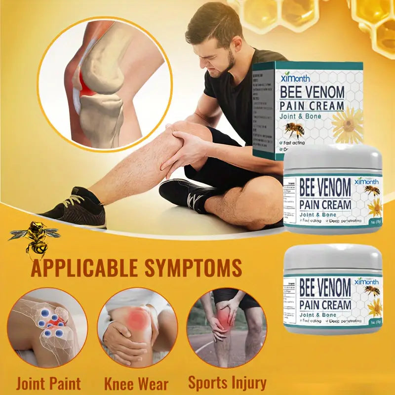 30g Bee Venom Pain Cream for Lumbar, Spine, Hand, Foot, Joint, Shoulder, Neck Wellness - DailySale