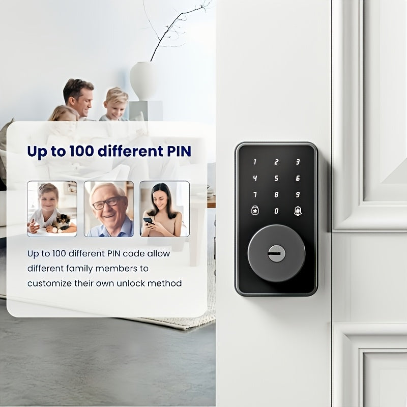 Up to 100 different PIN codes for different family members