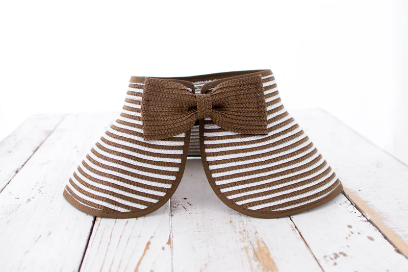 Foldable Bow Stripe Visor