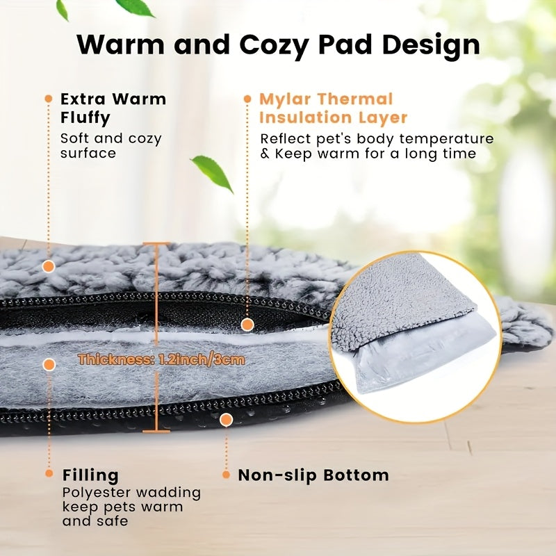 Winter Warming Pet Mattress – Non-Slip, Washable