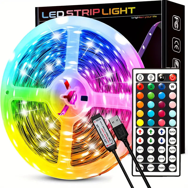 33Ft LED Strip Lights with IR 44 Key Remote Indoor Lighting - DailySale