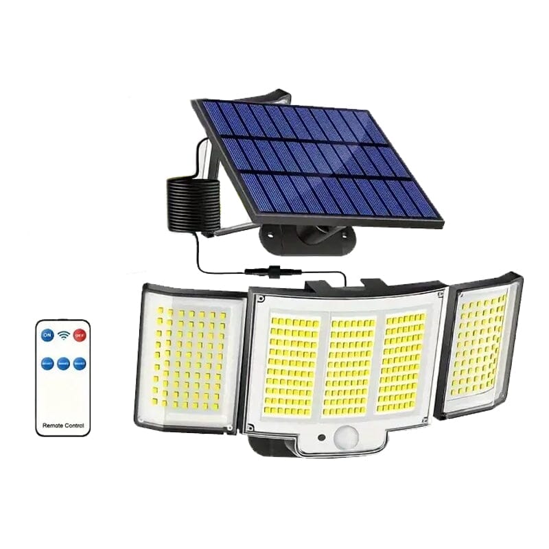 348 LED Motion Sensor Solar Lights Outdoor with Remote Control Outdoor Lighting 1-Piece - DailySale