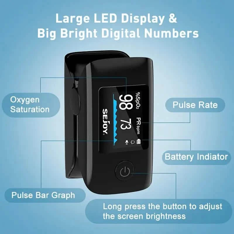 Oximeter & Digital BP Monitor – Heart Rate & Hypertension Detector