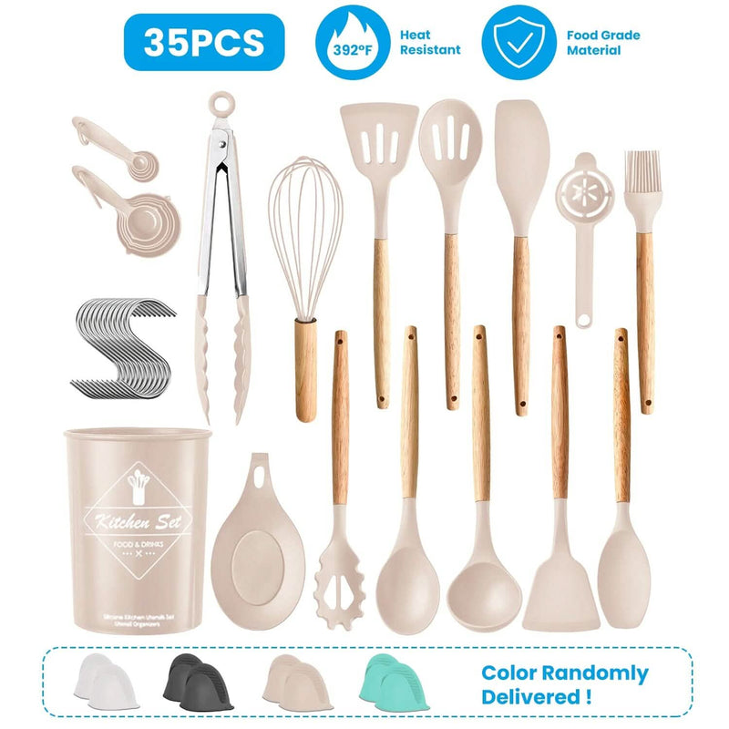 35-Pieces: Kitchen Cooking Utensils Set Kitchen Tools & Gadgets - DailySale