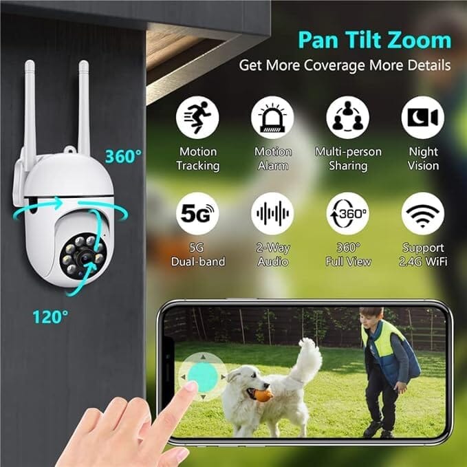 360 Full HD Wi-fi Wireless IP CCTV Security Camera Smart Home & Security - DailySale