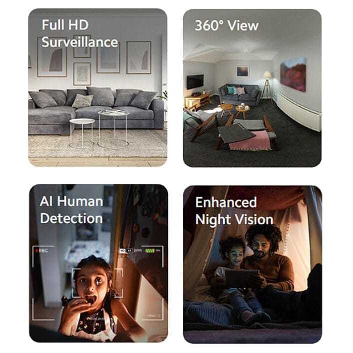 360 Full HD Wi-fi Wireless IP CCTV Security Camera Smart Home & Security - DailySale