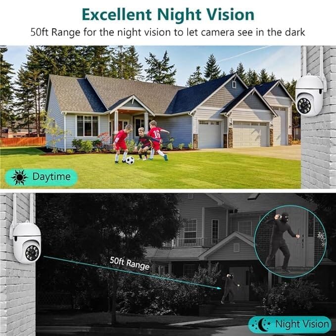 360 Full HD Wi-fi Wireless IP CCTV Security Camera Smart Home & Security - DailySale