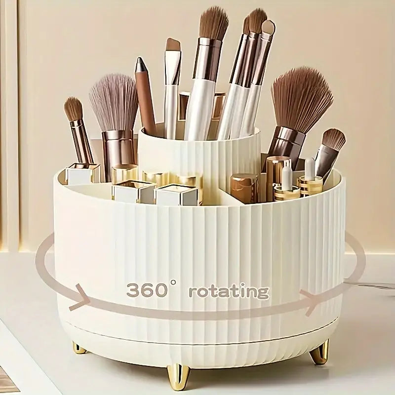 360° Rotating Makeup Organizer Holder for Brushes, Lipsticks, Skin Care & More Beauty & Personal Care Cream - DailySale